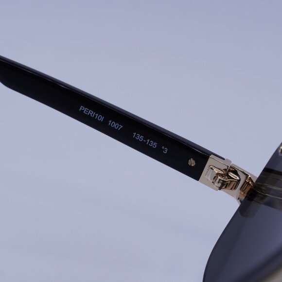 Palm Angels PERI10I KING 1007 Sunglasses Black/Gold Shield Frame, Grey Lenses - Picture 7 of 11